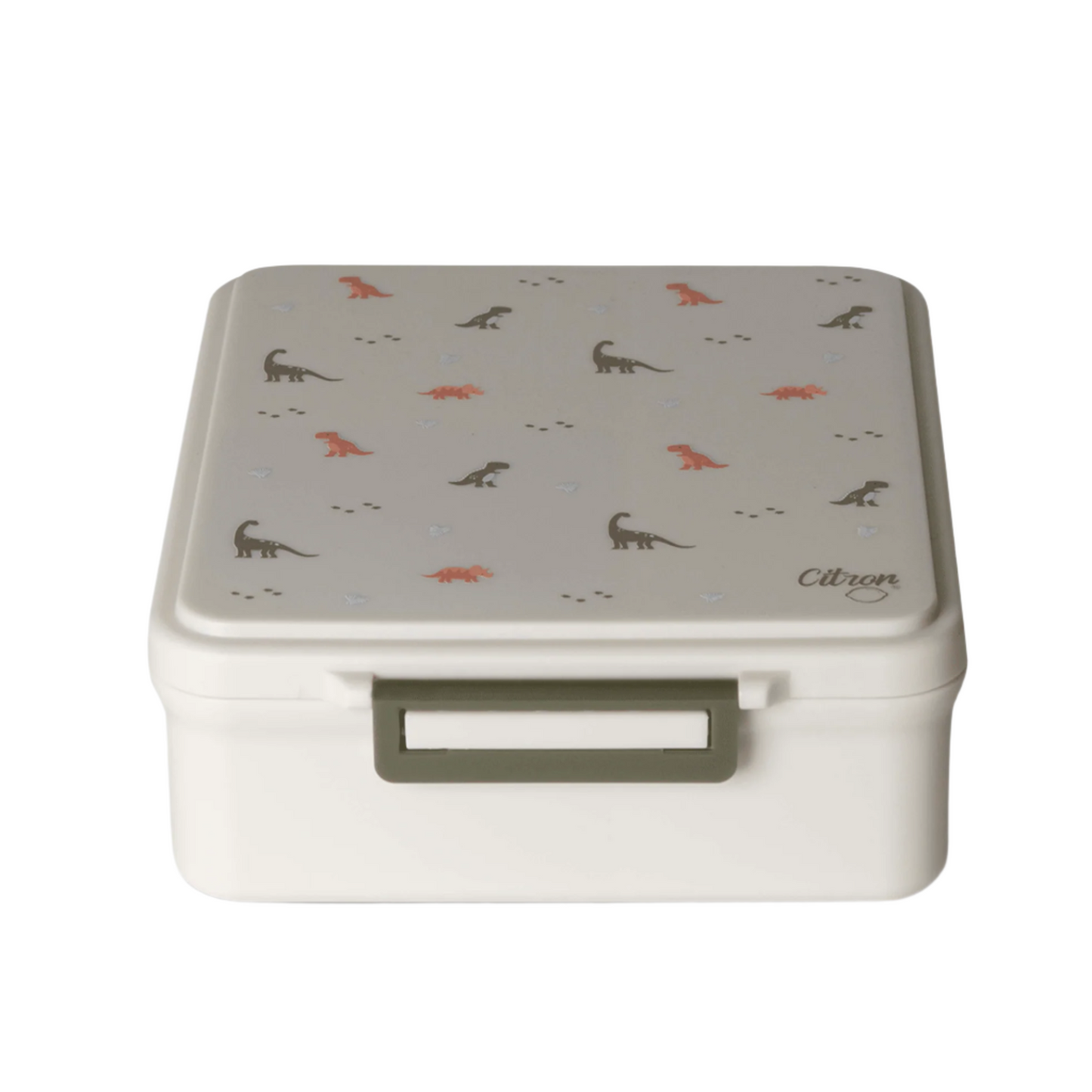 Grand Lunch Box - 4 Compartments - Dino Green + Food Jar