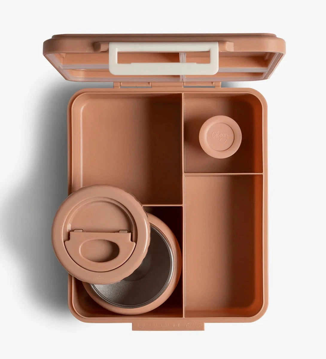 Grand Lunch Box - 4 Compartments - Unicorn Blush Pink + Food Jar