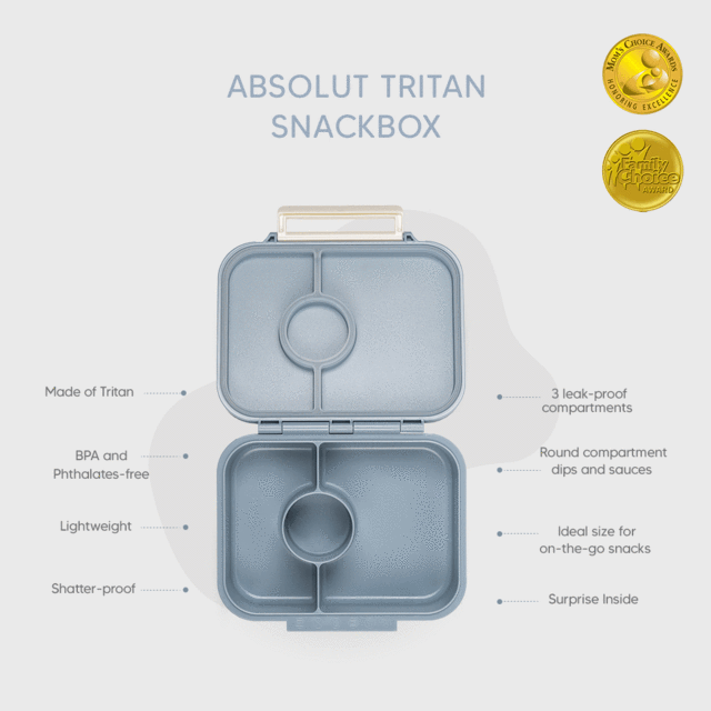 Citron Australia - Absolut Tritan Snackbox with 3 Compartments - Spaceship