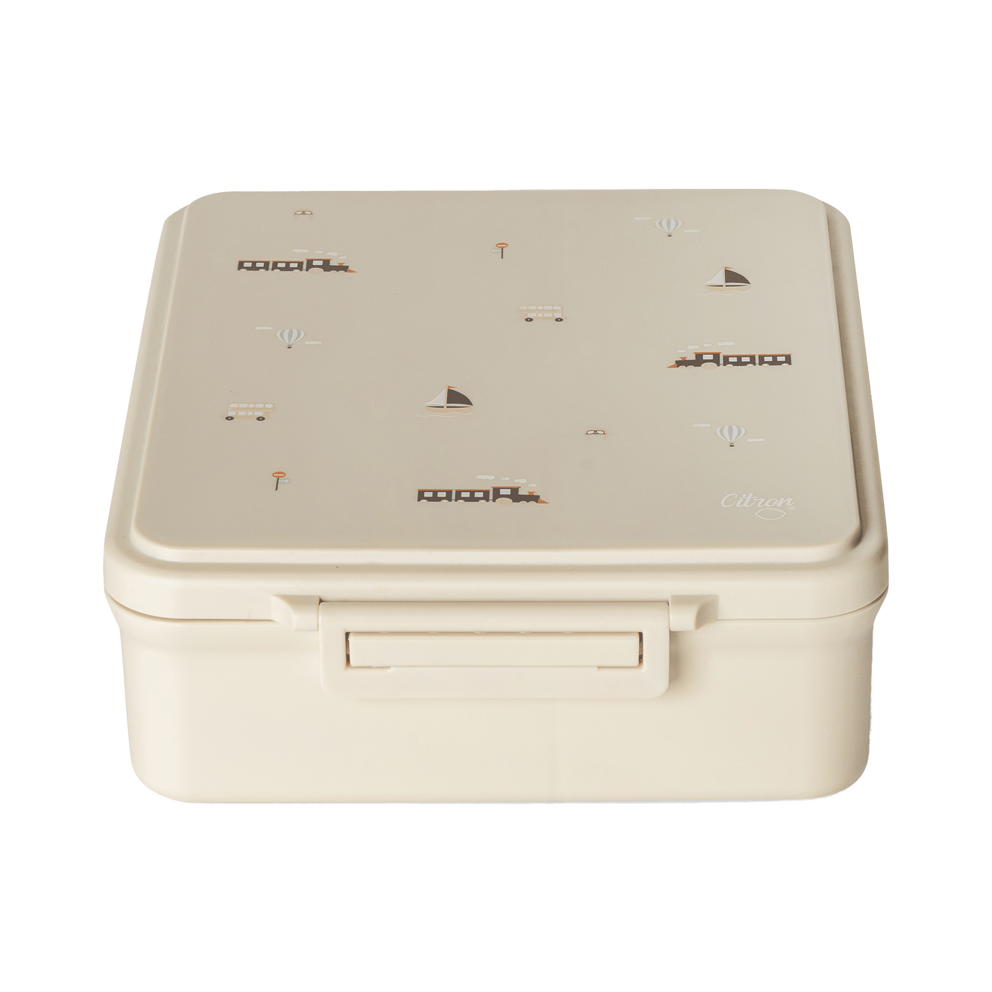 Grand Lunch Box - 4 Compartments - Vehicles + Food Jar