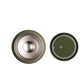 Top view of the Citron Green food jar interior and lid
