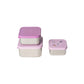 Stackable Stainless steel Lunchbox - Set of 3 - Stormy Unicorn