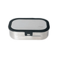 Citron Black stainless steel lunch box with two compartments and silicone closure