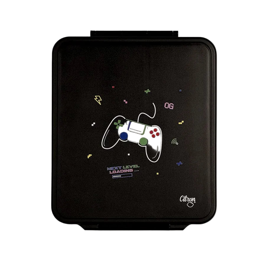 Closed Citron Grand Gaming lunch box for school lunches