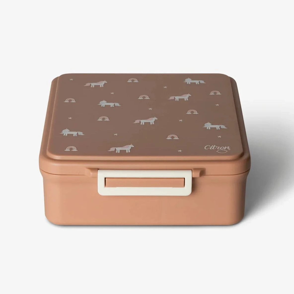 Grand Lunch Box - 4 Compartments - Unicorn Blush Pink + Food Jar