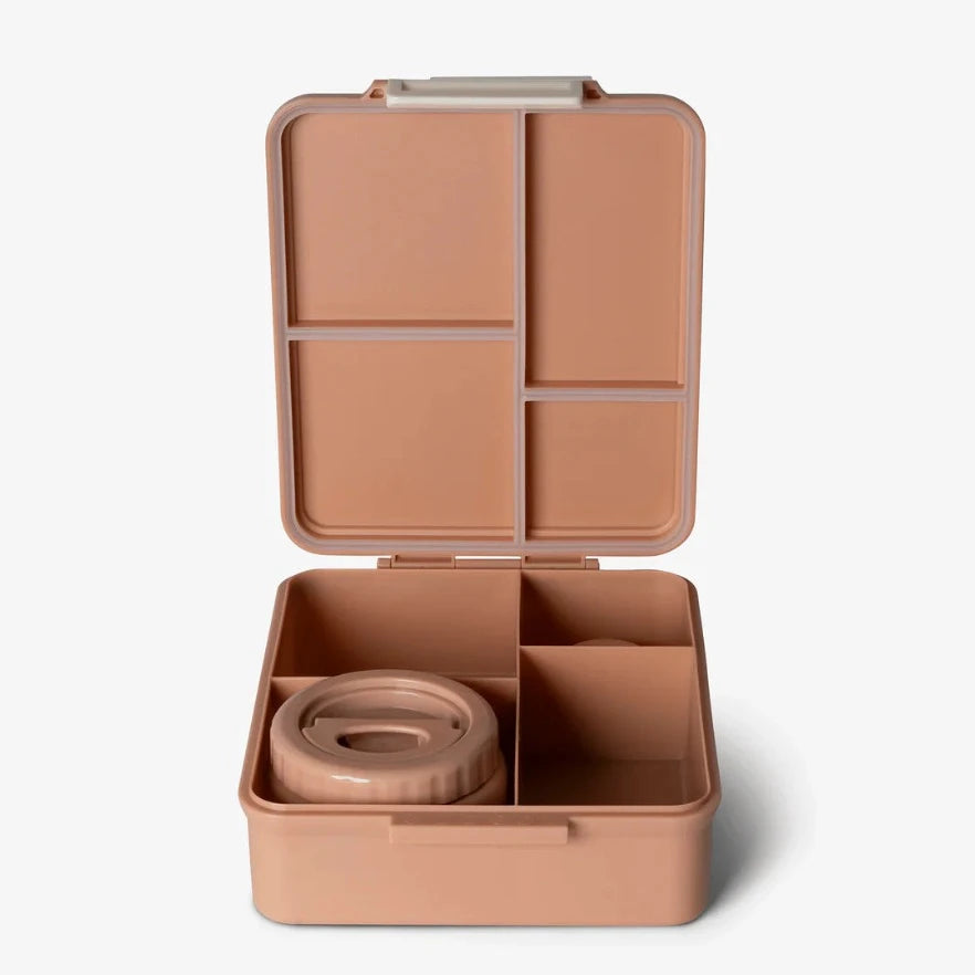 Grand Lunch Box - 4 Compartments - Unicorn Blush Pink + Food Jar