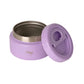 Open Citron Purple 250ml food jar with its lift lid beside it