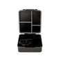 Four compartments inside the Citron Grand Gaming lunch box