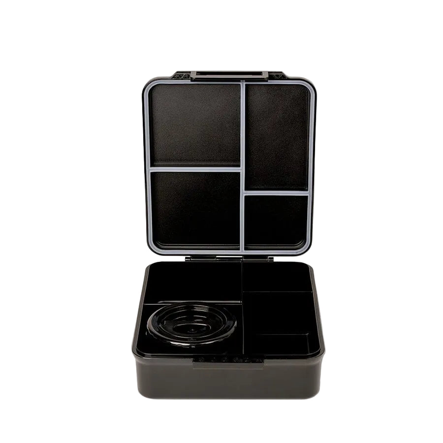 Four compartments inside the Citron Grand Gaming lunch box