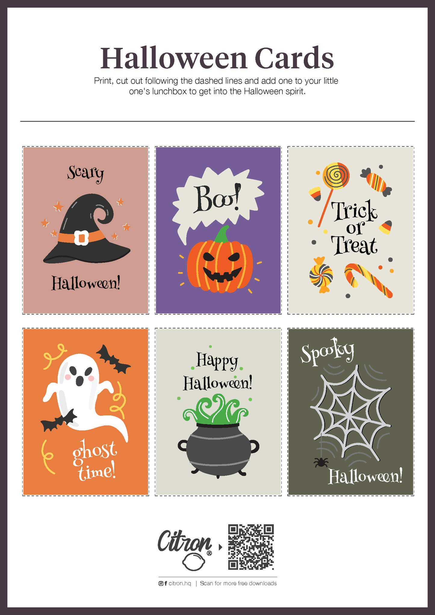 Halloween Cards - Free Downloads