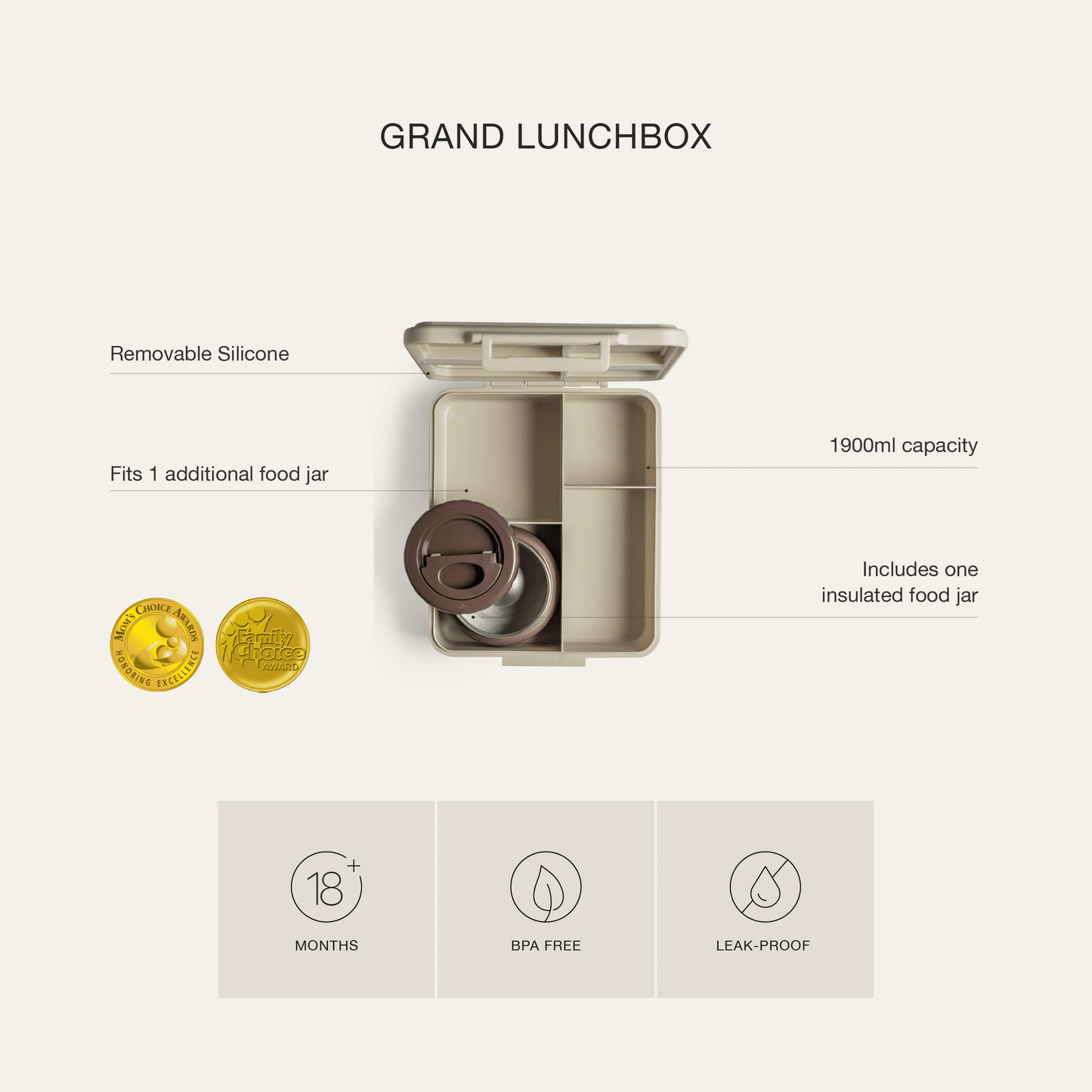 Grand Lunch Box - 4 Compartments - Cool Kid
