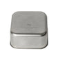 Closed Citron Spaceship stainless steel lunch box with grey lid