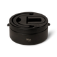 Citron black 400ml food jar top view – compact insulated lunch container