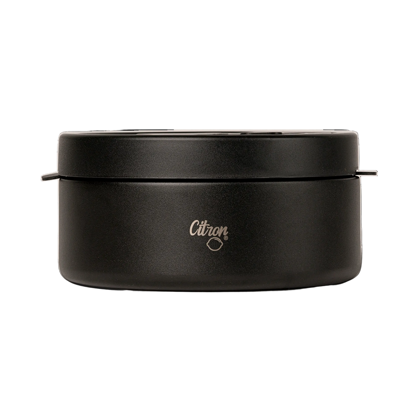 Citron 400ml insulated food jar in black – kids lunch container
