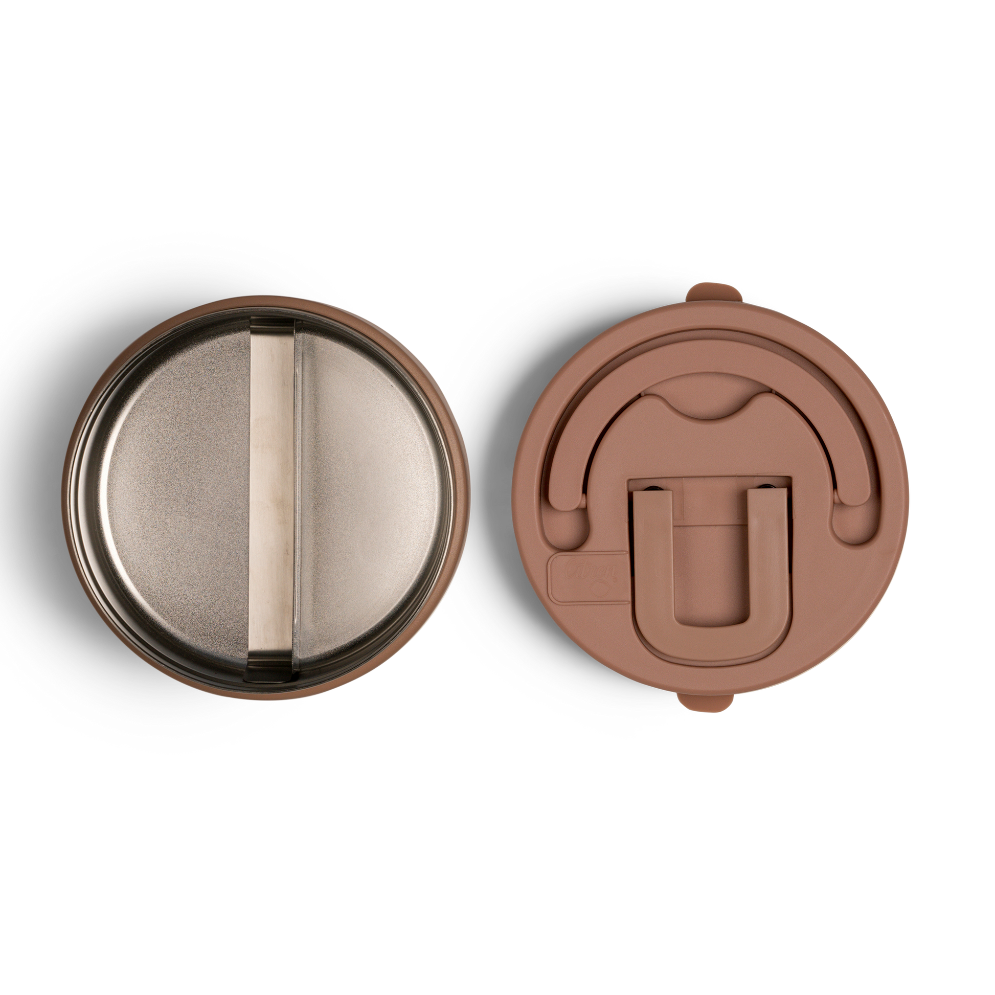 Citron thermal food jar internal lid and seal components for easy cleaning