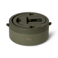 Top view of Citron green 400ml insulated food jar with secure lid