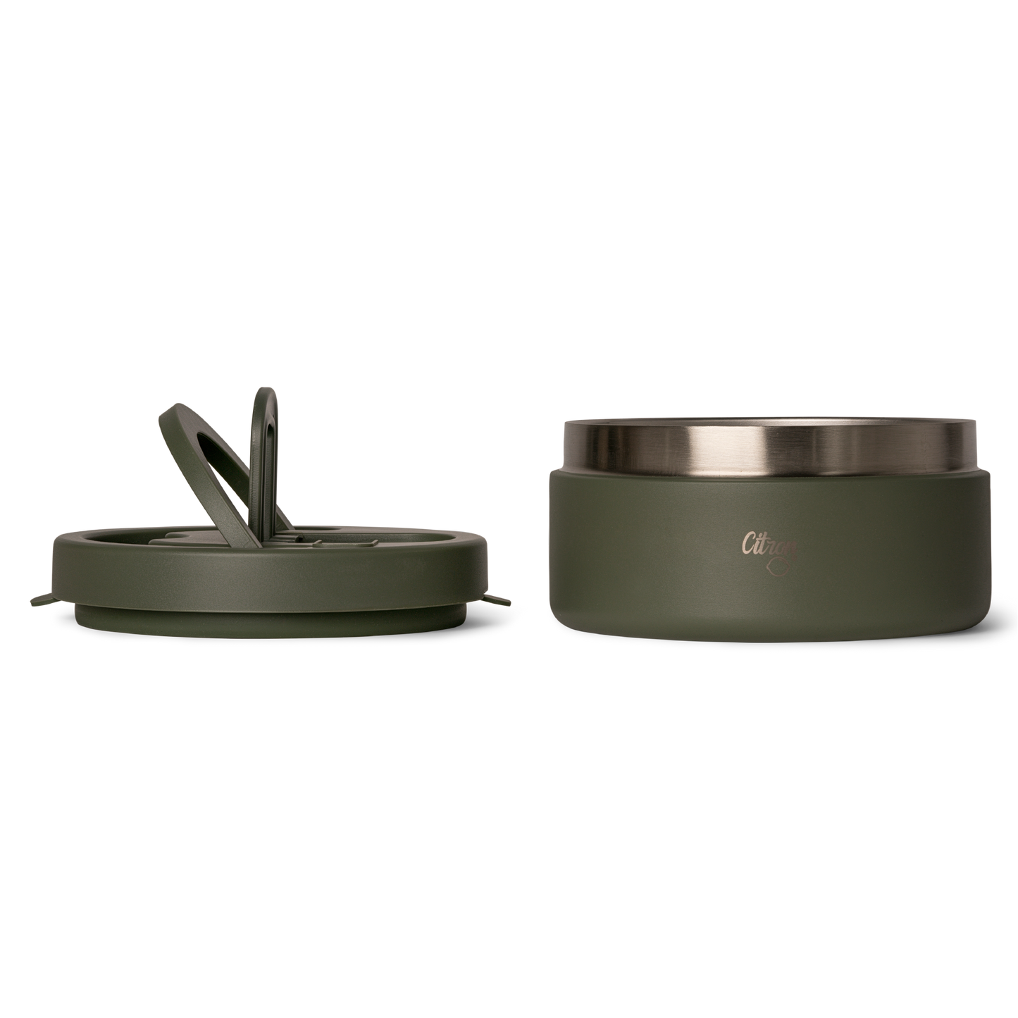 Citron thermal food jar internal parts and lid structure for easy cleaning