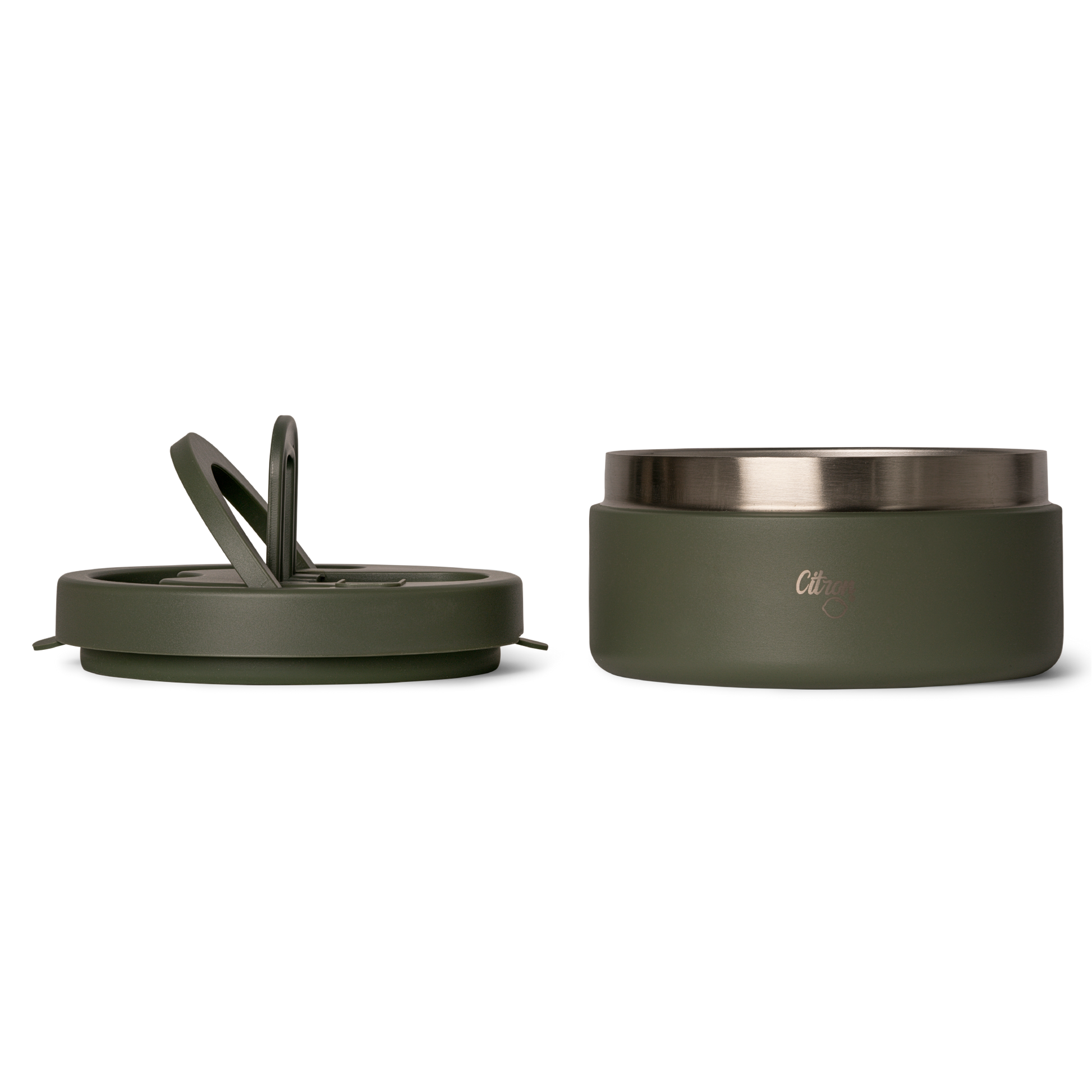 Citron thermal food jar internal parts and lid structure for easy cleaning