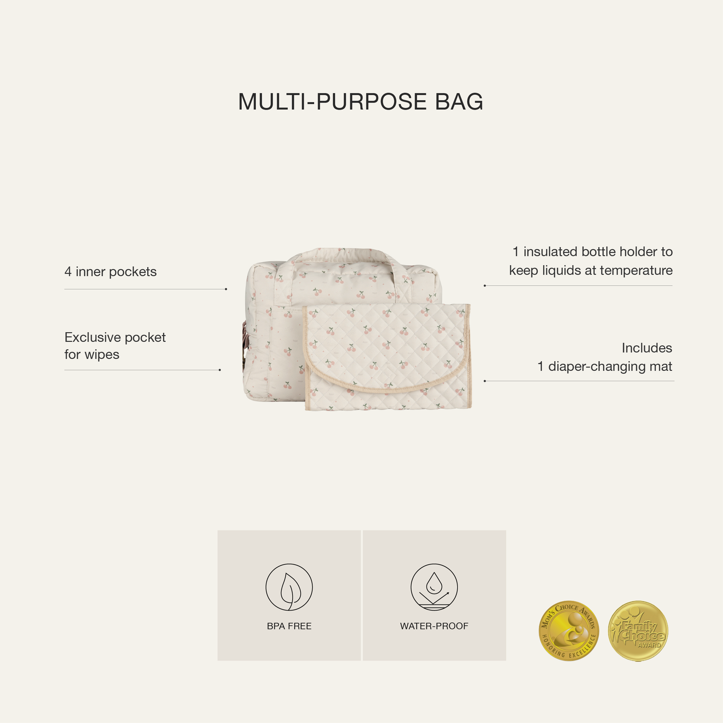 Multi-Purpose Bag - Cherry