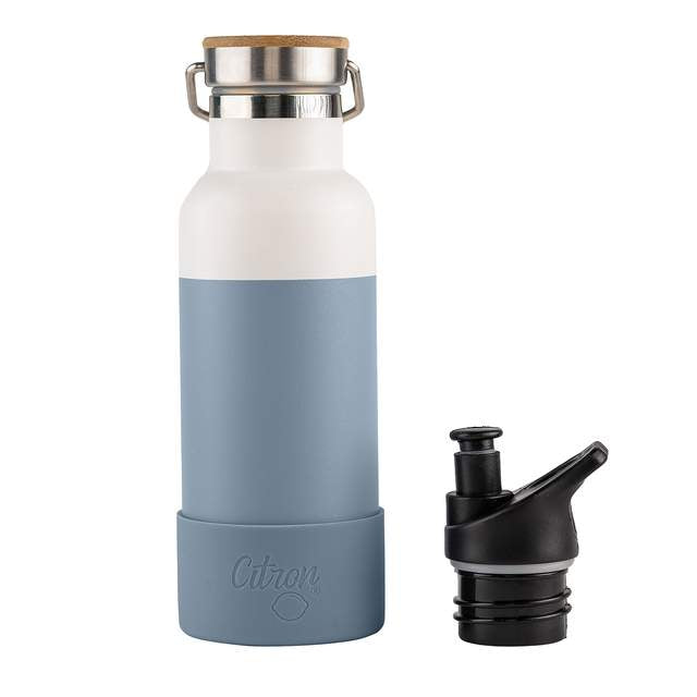 Citron Australia - 500ml QR-Enabled Lost-Proof Water Bottle - Dusty Blue