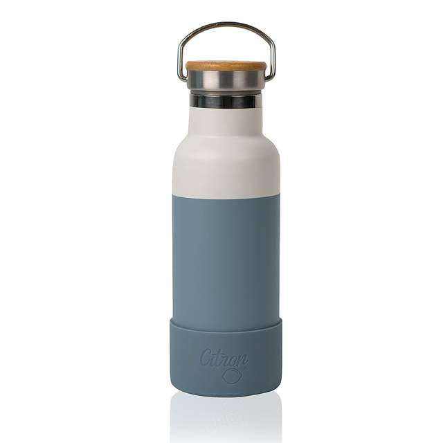 Citron Australia - 500ml QR-Enabled Lost-Proof Water Bottle - Dusty Blue