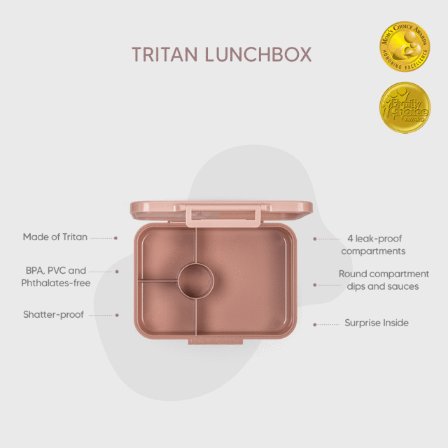 Citron Australia - Incredible Tritan Lunchbox with 4 compartments - Leo