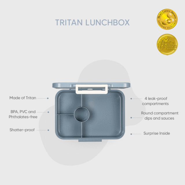 Citron Australia - Incredible Tritan Lunchbox with 4 compartments - Spaceship
