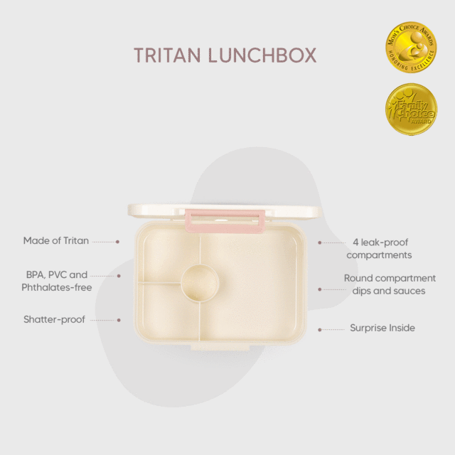 Citron Australia - Incredible Tritan Lunchbox with 4 compartments - Unicorn