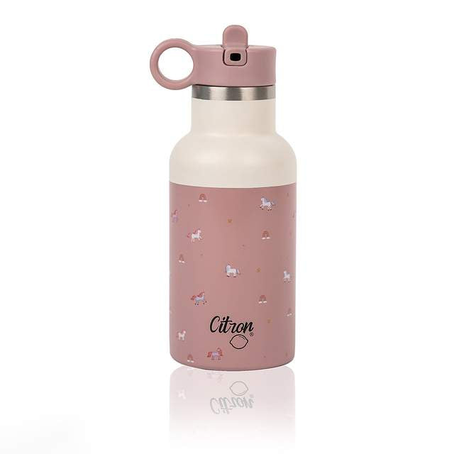 Little Big Water Bottle - QR-Enabled Lost-Proof 350ml - Pink Cream Uni ...