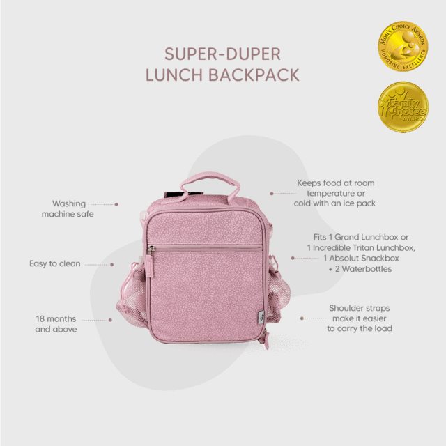 Citron Australia - Super-Duper Lunch bag Backpack with 2 bottle holders - leo