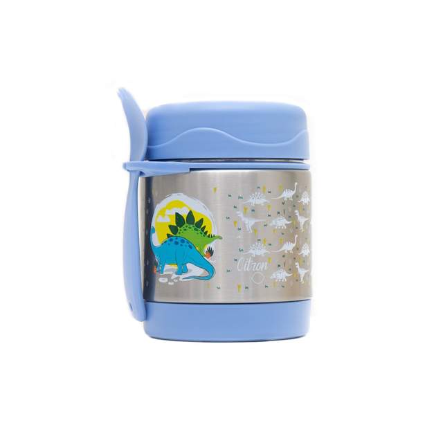 Citron Australia Food Jar - Triple insulated - 300ml - Blue Dino