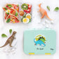 Citron Australia Kids Bento Lunchbox - 4 compartments With Accessories - Dino