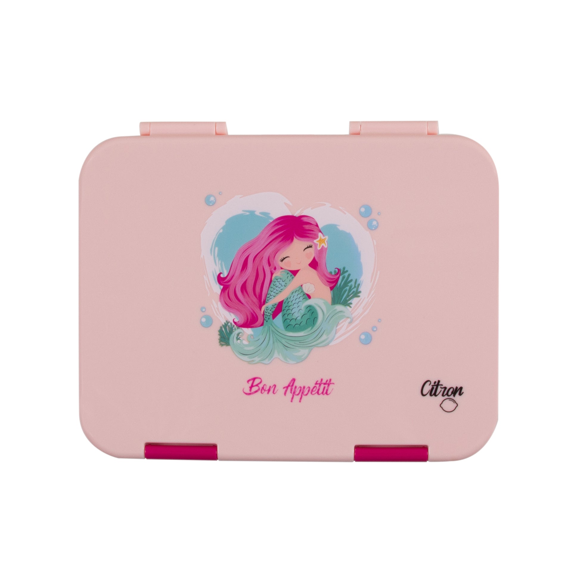 Citron Australia Kids Bento Lunchbox - 4 compartments With Accessories - Mermaid