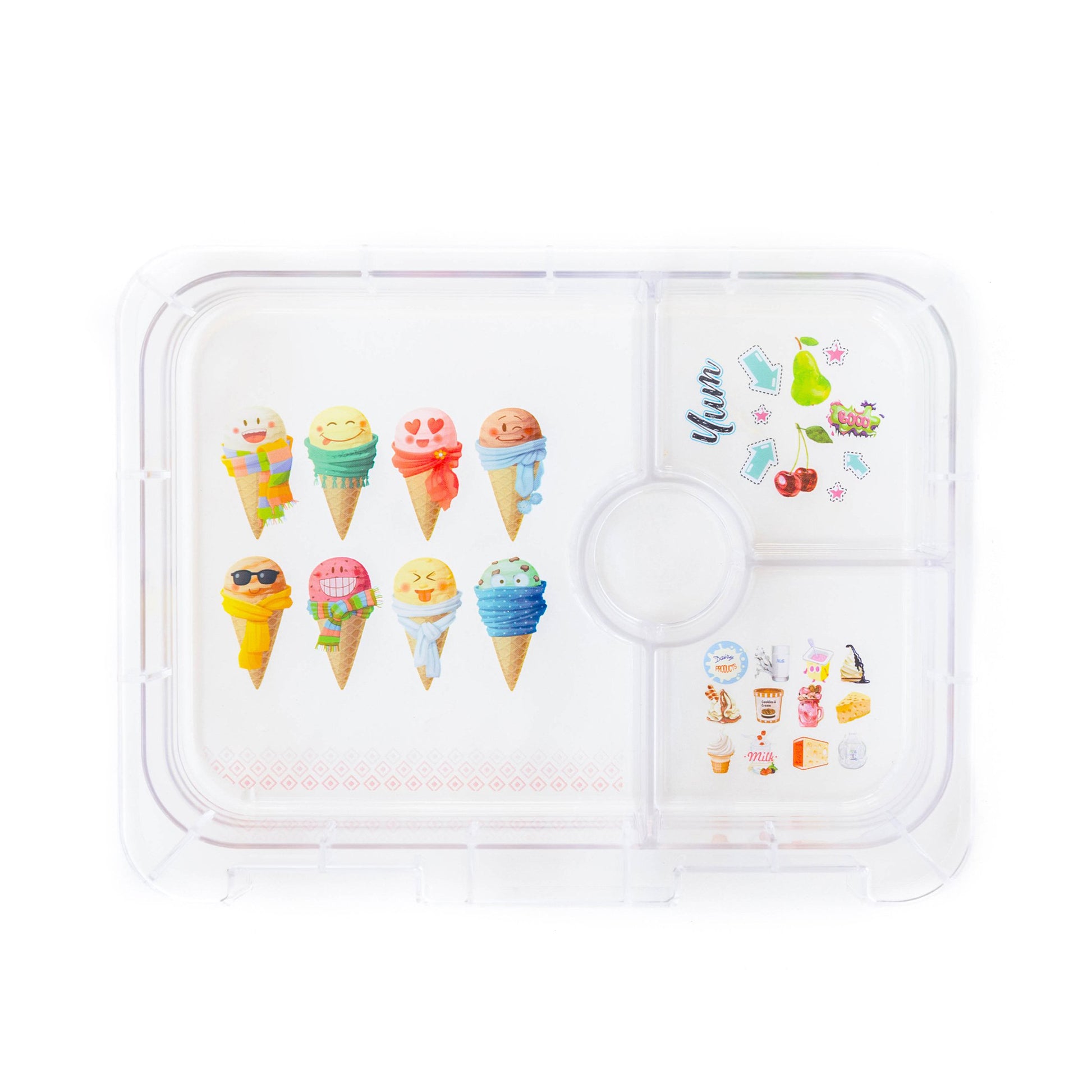 Citron Australia Kids Bento Lunchbox - 4 compartments With Accessories - Mermaid