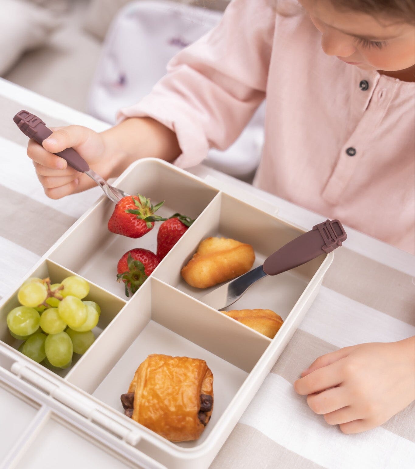 Grand Lunch Box - 4 Compartments - Vehicles + Food Jar