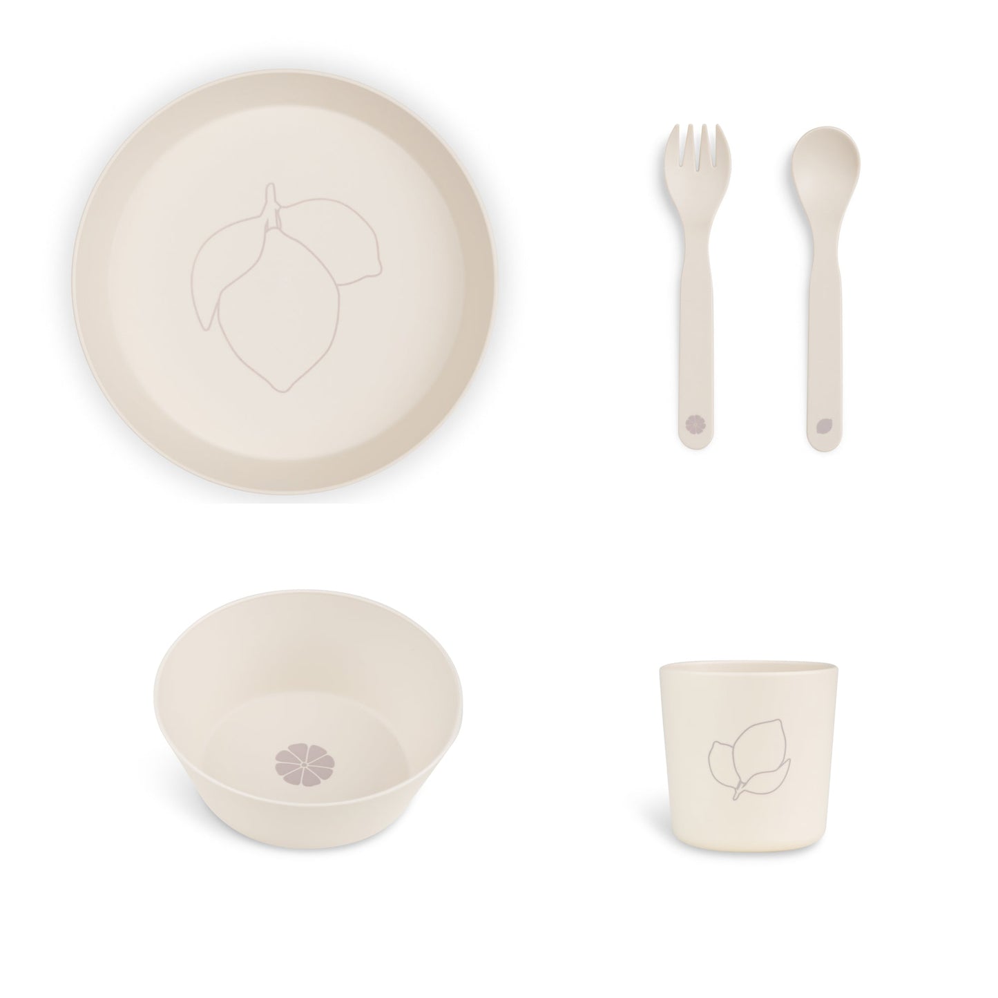 BIO BASED TABLEWARE SET LEMON